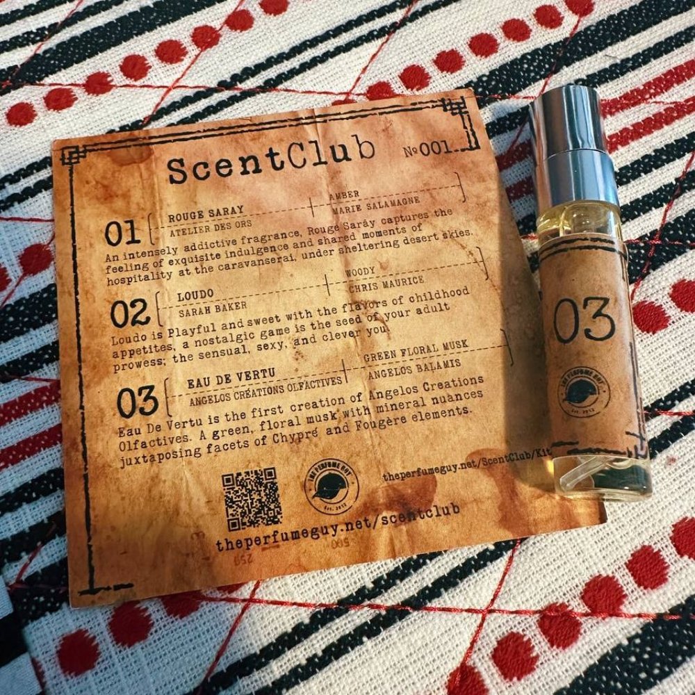 Sample 5 ml Eau De Vertu Angelos Créations Olfactives perfume